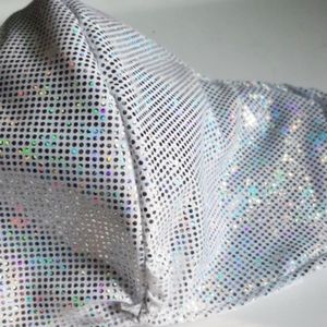 Silver Sequin Mask w/ filter pocket